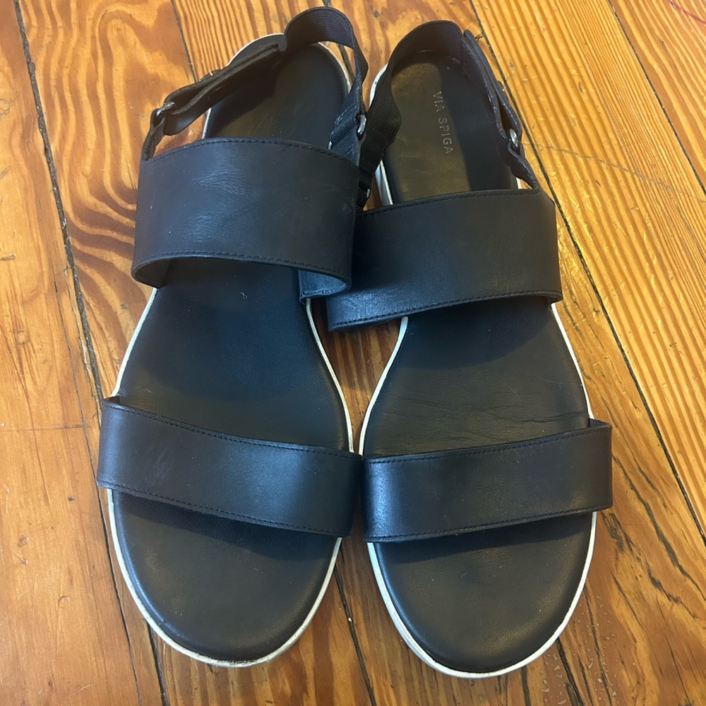 Via Spiga Black Sandals